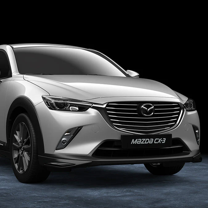 Aero Kit - Front Air Dam (Brilliant Black) | Mazda CX-3 (2016-2022) - Image 6